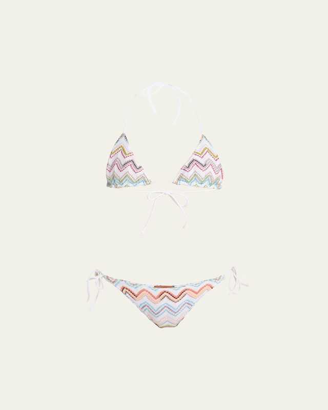 Zig-Zag Two-Piece Swimsuit